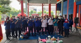 Pelatihan PPGD petugas lapangan Damkarmat Kota Jogjakarta bersama Dinas Kesehatan dan Tim YES 119